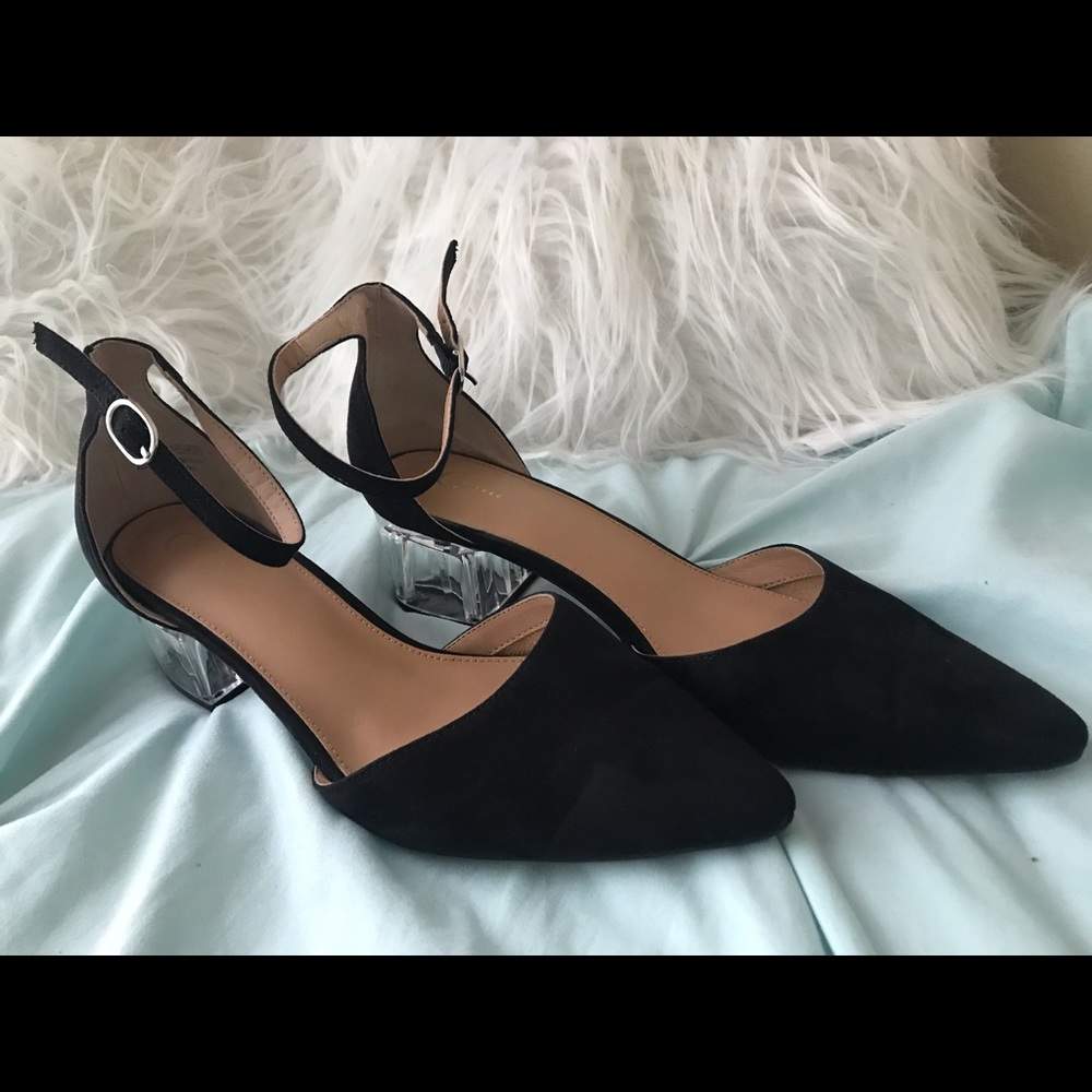 Cato clear heel shoe